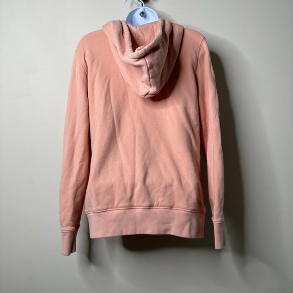 Adidas Women's Blush Pink Big Trefoil Logo Hoodie Sweatshirt Pullover Small - Picture 5 of 6